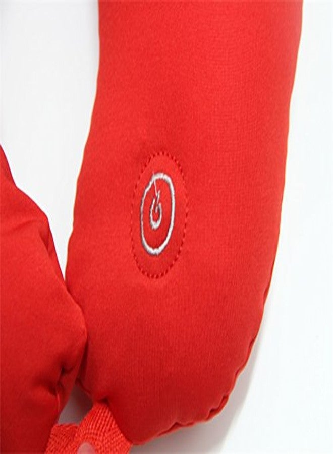 ستايليز وسادة تدليك الرقبة بالخرز الدقيق الاهتزازي من ستايليز | وسادة منزلية، مكتبية، للسفر (أحمر) - Image 3